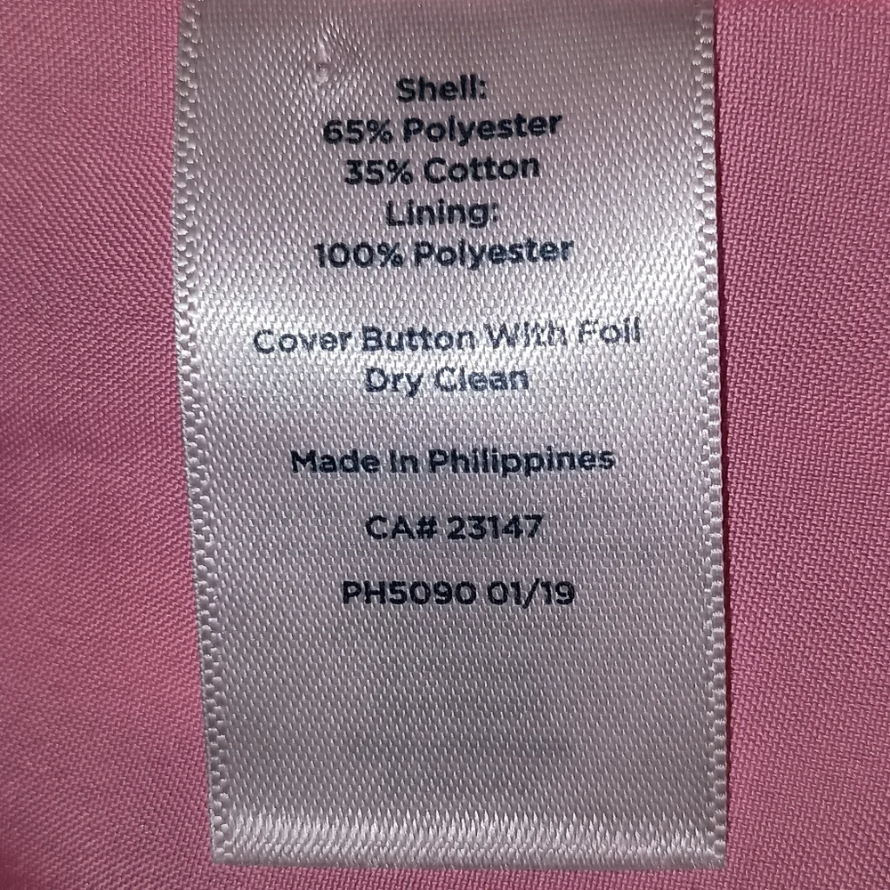 Talbots RSVP Pink Tweed Ribbon Sleeveless shift dress size 2 Petite - Picture 2 of 10